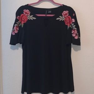 Floral Sleeve Blouse